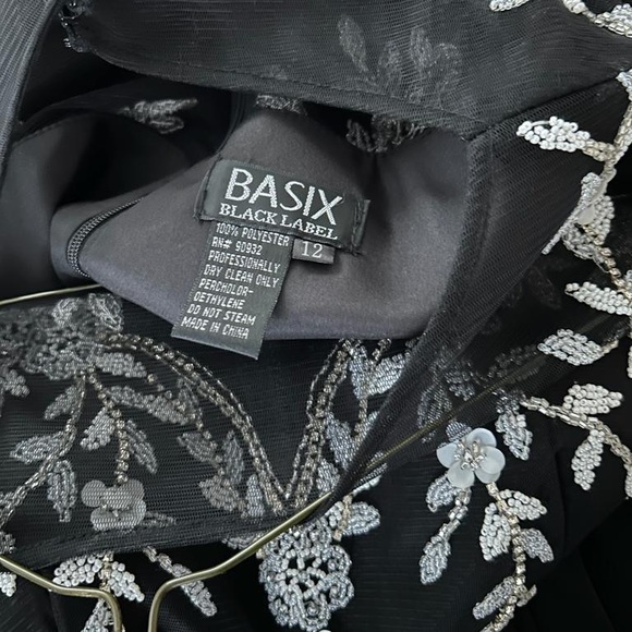 BASIX Full-Length Black Dress - Picture 8 of 8